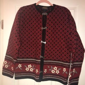 Woolrich Ruby Nordic Cardigan 100% Wool.